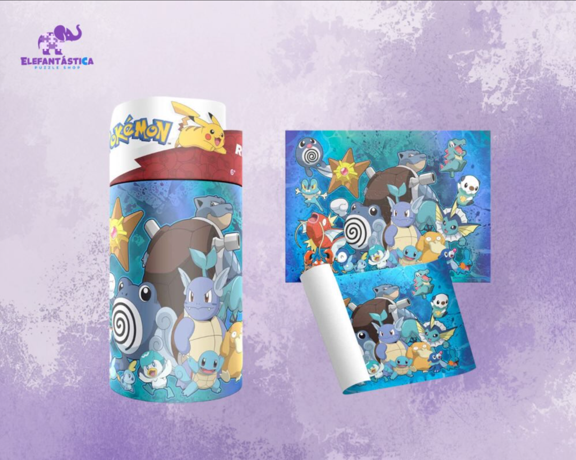 Rompecabezas de Pokémon Blastoise en tubo coleccionable