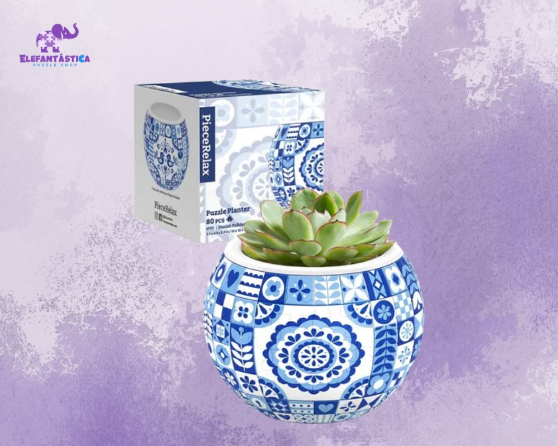 Macetero de rompecabezas de cerámica Talavera por PieceRelax